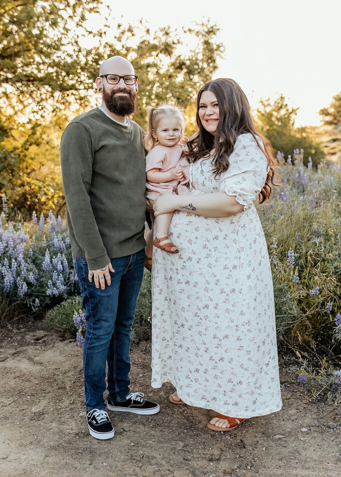 Lodi CA Family session in the wild flowers.